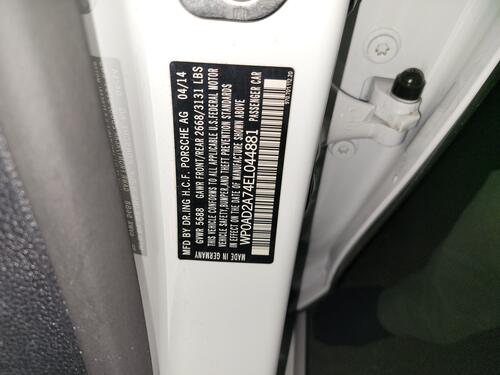 Porsche Panamera VIN 1